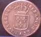 Louis XVI coin found at the Château de St-Ferriol